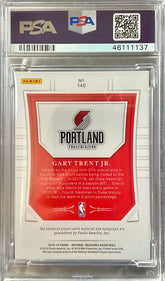 2018 Panini National Treasures Gary Trent JR. #140 PSA 9 Rookie Auto Patch /99